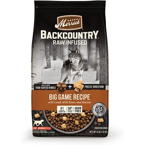 Merrick Backcountry Freeze-Dried Raw Grain-Free Big Game Recipe with Lamb
