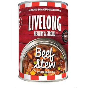 Livelong Healthy & Strong Beef Stew Wet Dog Food