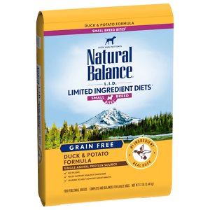 Natural Balance  L.I.D. Limited Ingredient Diets Small Breed Bites Grain-Free Duck & Potato Formula Dry Dog Food