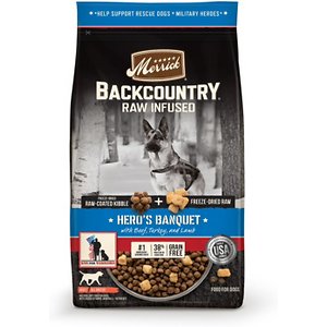 Merrick Backcountry Freeze-Dried Raw Hero's Banquet Recipe Dry Dog Food