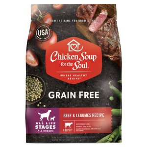 Chicken Soup for the Soul Beef & Legumes Recipe Grain-Free Dry Dog Food