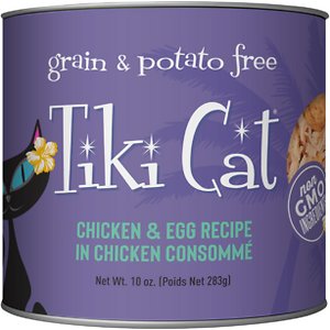 Tiki Cat Luau Chicken & Egg Recipe in Chicken Consommé Grain-Free Wet Cat Food