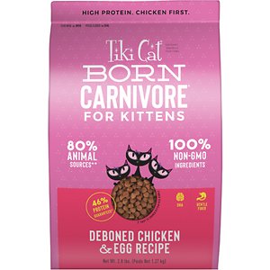 Tiki Cat Born Carnivore Deboned Chicken & Egg Recipe Dry Kitten Food