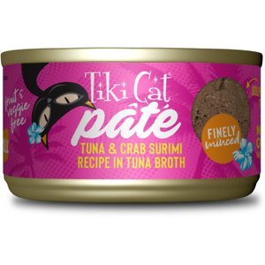 Tiki Cat Pate Tuna & Crab Surimi Recipe in Tuna Broth Wet Cat Food