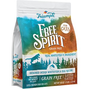 Image of Triumph Free Spirit Deboned Ocean Whitefish & Egg Recipe Dry Cat Food