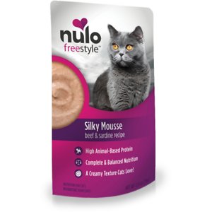 Nulo Freestyle Silky Mousse Beef & Sardine Recipe Grain-Free Wet Cat Food