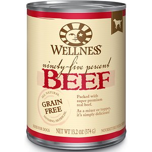 Wellness Ninety-Five Percent Beef Grain-Free Canned Dog Food