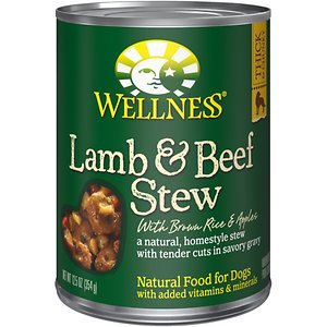 Wellness Lamb & Beef Stew with Brown Rice & Apples Canned Dog Food