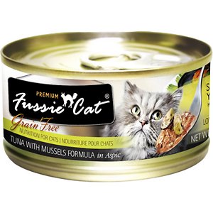 Fussie Cat Premium Tuna with Mussels Formula in Aspic Grain-Free Canned Cat Food