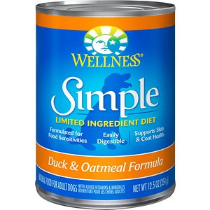 Wellness Simple Limited Ingredient Diet Duck & Oatmeal Formula Canned Dog Food
