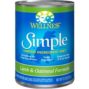 Wellness Simple Limited Ingredient Diet Lamb & Oatmeal Formula Canned Dog Food