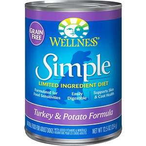 Wellness Simple Limited Ingredient Diet Grain-Free Turkey & Potato Formula Canned Dog Food