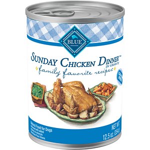 Blue Buffalo Family Favorite Grain-Free Recipes Sunday Chicken Dinner Canned Dog Food