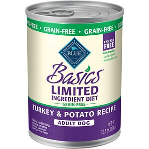Blue Buffalo Basics Limited Ingredient Grain-Free Turkey & Potato Recipe Canned Dog Food