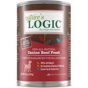 Nature's Logic Canine Beef Feast All Life Stages Grain-Free Canned Dog Food