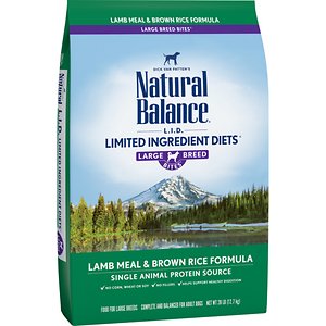 Natural Balance L.I.D. Limited Ingredient Diets Lamb & Brown Rice Formula Large Breed Dry Dog Food