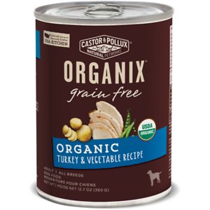 Image of Castor & Pollux Organix Grain-Free Organic Turkey & Vegetable Recipe Adult Canned Dog Food