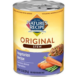 Nature's Recipe Healthy Skin Vegetarian Recipe Cuts in Gravy Stew Canned Dog Food