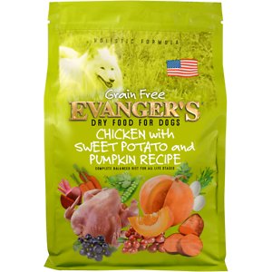 Evanger's Grain-Free Chicken with Sweet Potato & Pumpkin Recipe Dry Dog Food