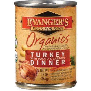Evanger's Organics Turkey with Potato & Carrots Dinner Grain-Free Canned Dog Food