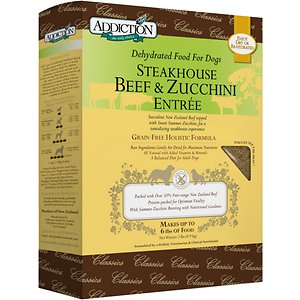 Image of Addiction Steakhouse Beef & Zucchini Entree Grain-Free Raw Dehydrated Dog Food