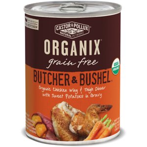 Castor & Pollux Organix Grain-Free Butcher & Bushel Organic Chicken Wing & Thigh Dinner in Gravy Adult Canned Dog Food