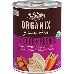 Castor & Pollux Organix Grain-Free Butcher & Bushel Organic Carved Turkey Dinner in Gravy Adult Canned Dog Food