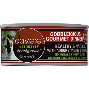 Dave's Pet Food Naturally Healthy Grain-Free Gobbleicious Gourmet Dinner Canned Cat Food