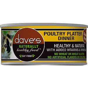 Dave's Pet Food Naturally Healthy Grain-Free Poultry Platter Dinner Canned Cat Food