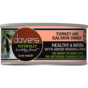 Image of Dave's Pet Food Naturally Healthy Grain-Free Turkey & Salmon Dinner Canned Cat Food