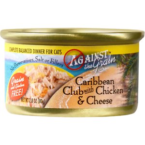 Against the Grain Caribbean Club with Chicken & Cheese Dinner Grain-Free Canned Cat Food