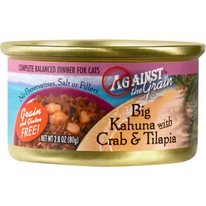 Against the Grain Big Kahuna with Crab & Tilapia Dinner Grain-Free Canned Cat Food