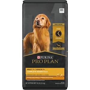 Purina Pro Plan Adult 7+ Shredded Blend Chicken & Rice Formula Dry Dog ...