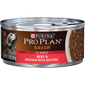 Purina Pro Plan Savor Adult Classic Beef & Brown Rice Entree Canned Dog Food