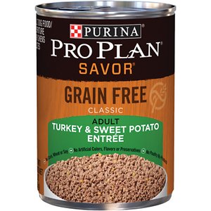 Purina Pro Plan Savor Adult Grain-Free Classic Turkey & Sweet Potato Entree Canned Dog Food
