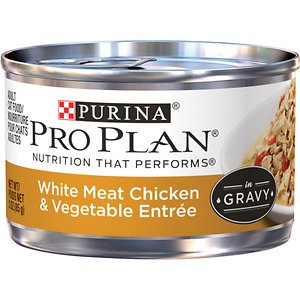 Purina Pro Plan Savor Adult White Meat Chicken & Vegetable Entree in Gravy Canned Cat Food
