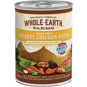 Image of Whole Earth Farms Grain-Free Hearty Chicken Stew Canned Dog Food