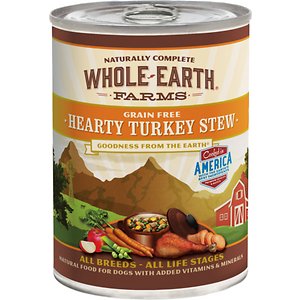 Whole Earth Farms Grain-Free Hearty Turkey Stew Canned Dog Food