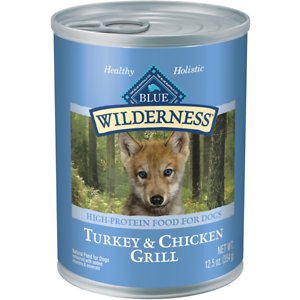 Blue Buffalo Wilderness Turkey & Chicken Grill Grain-Free Puppy Canned Dog Food