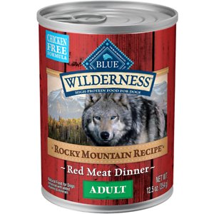Blue Buffalo Wilderness Rocky Mountain Recipe Red Meat Dinner Adult Grain-Free Canned Dog Food