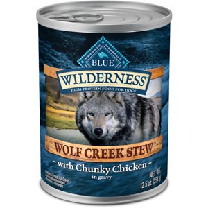 Blue Buffalo Wilderness Wolf Creek Stew Chunky Chicken Stew Grain-Free Adult Canned Dog Food