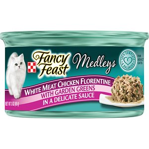Fancy Feast Medleys White Meat Chicken Florentine Canned Cat Food