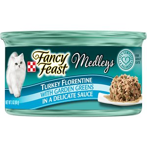 Image of Fancy Feast Elegant Medleys Turkey Florentine Canned Cat Food