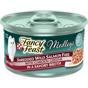 Fancy Feast Medleys Shredded Wild Salmon Fare Canned Cat Food
