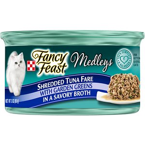 Image of Fancy Feast Medleys Shredded Tuna Fare Canned Cat Food