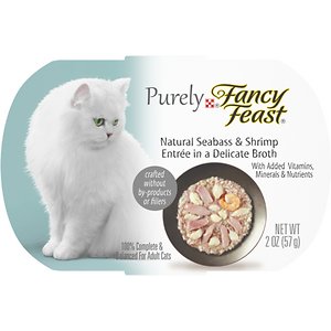 Fancy Feast Purely Seabass & Shrimp Wet Cat Food Fancy Feast Purely Seabass & Shrimp Wet Cat Food