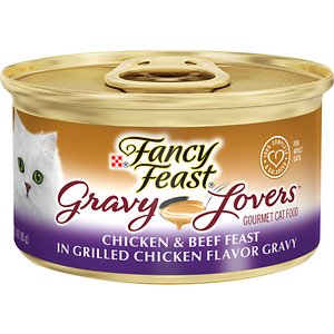 Fancy Feast Gravy Lovers Chicken & Beef Feast in Grilled Chicken Flavor Gravy Canned Cat Food