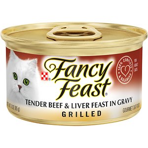 Fancy Feast Grilled Tender Beef & Liver Feast in Gravy Canned Cat Food