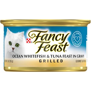 Fancy Feast Grilled Ocean Whitefish & Tuna Feast in Gravy Canned Cat Food