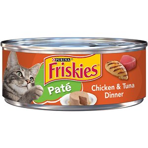 Friskies Classic Pate Chicken & Tuna Dinner Canned Cat Food